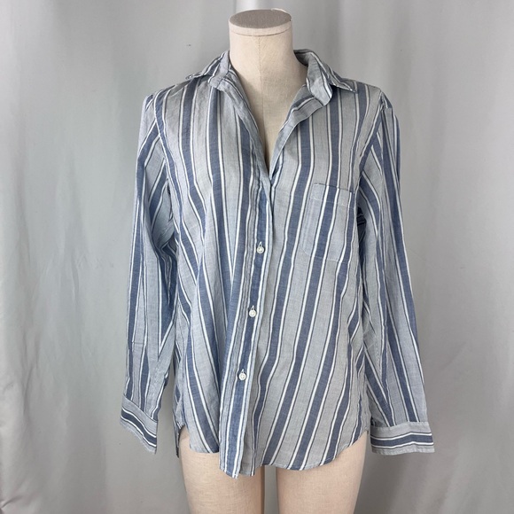 Grayson ‘The Hero’ Blue Striped Button Down - Picture 1 of 5